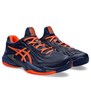 Worn once ASICS Navy and Orange Athletic Shoes